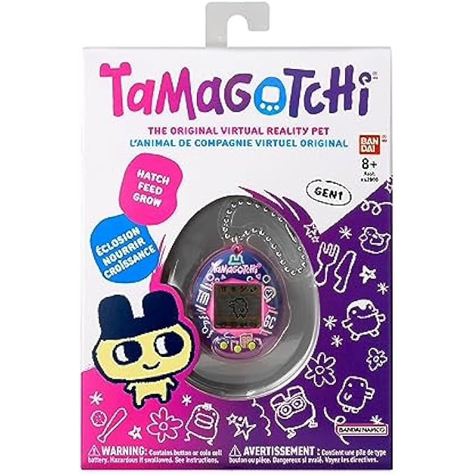 rayihni BANDAI - VIRTUAL PET NEON LIGHTS 42974| ORIGINAL CYBER PET 90S ADULTS AND KIDS TOY WITH CHAIN | RETRO VIRTUAL PETS ARE GREAT BOYS AND GIRLS TOYS OR GIFTS FOR AGES 8+ - Image 2